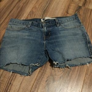Gap ultra low rise stretch shorts